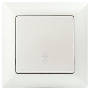 Переключатель Intro Solo 4-103-06 одноклавишный 10А-250В, IP20, СУ, перламутр