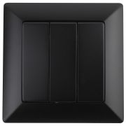 Выключатель Intro Solo 4-106-05 трехклавишный 10А-250В, IP20, СУ, антрацит