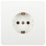 Розетка Intro Style 7-202-01 с заземлением 2P+E Schuko, 16А-250В, IP20, СУ, белый