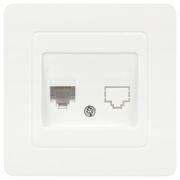 Розетка Intro Style 7-303-01 информационная RJ45, СУ, белый