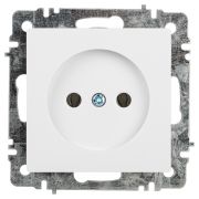 Розетка Intro Accent 6-201-01 2Р 16А-250В, IP20, СУ, AL/CU, белый