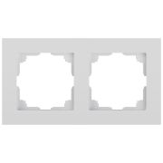 Рамка для розеток и выключателей Intro Accent 6-502-01 на 2 поста, СУ, белый
