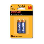 Батарейки Kodak LR03-2BL MAX SUPER Alkaline [K3A-2] (20/100/19800)