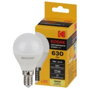 Лампа светодиодная Kodak LED KODAK P45-7W-830-E14 E14 / Е14 7Вт шар теплый белый свет