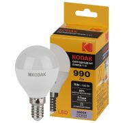 Лампа светодиодная Kodak LED KODAK P45-11W-865-E14 E14 / Е14 11Вт шар холодный дневной свет