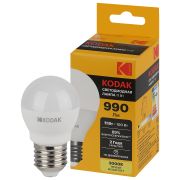 Лампа светодиодная Kodak LED KODAK P45-11W-830-E27 E27 / Е27 11Вт шар теплый белый свет