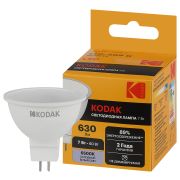 Лампа светодиодная Kodak LED KODAK MR16-7W-865-GU5.3 GU5.3 7Вт софит холодный дневной свет