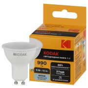 Лампа светодиодная Kodak LED KODAK MR16-11W-840-GU10 GU10 11Вт софит нейтральный белый свет