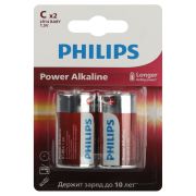 Батарейки Philips LR14P2B/51  С  алкалиновые 2 шт. LR14-2BL Power (2/24/48/5760)