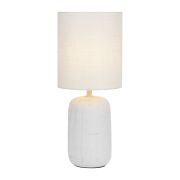 Настольная лампа Rivoli Ramona 7041-501 1 * Е14 40 Вт керамика белая с абажуром