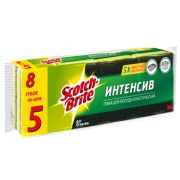Scotch-Brite Губка д/пос. КЛАССИЧЕСКАЯ ИНТЕНСИВ, 8шт (70мм х 90мм) [HD-F-7090-8] (10/480)