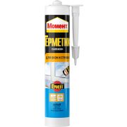 Герметик Момент 2048981 силиконовый для окон и стекол белый 280 мл NEW