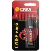 Супер-клей СИЛА SBL1-3 СВЕРХПРОЧНЫЙ 3 г блистер
