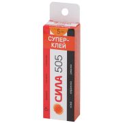 Супер-клей СИЛА 505-6 6 г пластик туба в коробке