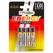 Батарейки Трофи LR03-4BL ENERGY POWER Alkaline (40/960/30720)