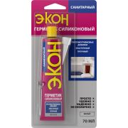 Герметик Экон 3002430 силиконовый санитарный белый 70 мл. на БЛ-1