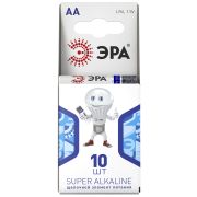 Батарейки ЭРА LR6-10BL компактный SUPER Alkaline (100/600/18000)