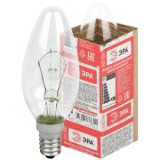 Лампочка ЭРА B36 40Вт Е14 / E14 230В свечка прозрачная в гофре