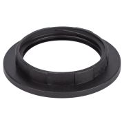 Кольцо для патрона ЭРА E27 пластик, черное