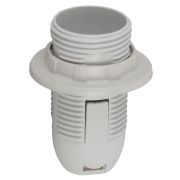 Патрон ЭРА Е14 с кольцом пластик, белый