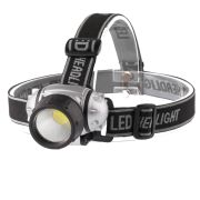 Фонарь налобный светодиодный ЭРА  GB-410 на батарейках 3хААА, 3 режима, черный, IP44