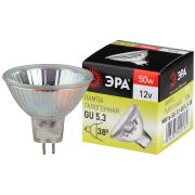 Лампа галогенная ЭРА GU5.3-MR16-50W-12V-CL GU5.3 50 Вт софит теплый белый свет