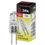 Лампа галогенная ЭРА G4-JC-10W-12V G4 10Вт капсула теплый белый свет