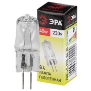 Лампа галогенная ЭРА G4-JCD-40W-230V-CL G4 40Вт капсула теплый белый свет