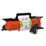 Удлинитель силовой ЭРА UFx-1-2x0.75-30m на рамке без заземления 1 розетка 30м ПВС 2x0.75мм2