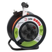 Удлинитель силовой ЭРА RMx-4es-3x1,5-40m-IP44 на металлической катушке c заземлением 4 розетки 40м ПВС 3х1.5мм2