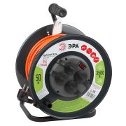 Удлинитель силовой ЭРА RMx-4es-3x1,5-50m-IP44 на металлической катушке c заземлением 4 розетки 50м ПВС 3х1.5мм2