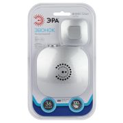 Звонок дверной ЭРА BIONIC Silver беспроводной серебристый 6 мелодий