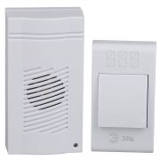 Звонок дверной ЭРА C51 беспроводной белый 32 мелодии в пакете