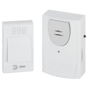 Звонок дверной ЭРА C61 беспроводной белый 32 мелодии