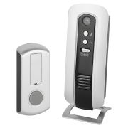 Звонок дверной ЭРА C108 беспроводной серебристо-чёрный 6 мелодий