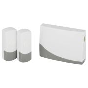 Звонок дверной ЭРА C91-2 беспроводной две кнопки белый с серым 2 мелодии