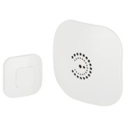 Звонок дверной ЭРА BIONIC White беспроводной белый 36 мелодий (в пакете)