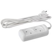 Удлинитель электрический ЭРА  U-2-5m-2x1 без заземления 2 розетки 5м ПВС 2x1мм2 10А