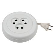 Удлинитель электрический ЭРА  UR(6)-3-1,5m рулетка без заземления 3 розетки 1,5м ШВВП 2x0,75мм2 6А