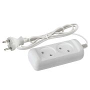 Удлинитель электрический ЭРА  UX-2-5m без заземления 2 розетки 5м ШВВП 2x0,75мм2 6А