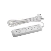 Удлинитель электрический ЭРА  UX(6)-4-5m без заземления 4 розетки 5 м ПВС 2x0,75мм2 6А