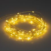 Садовая гирлянда ЭРА ERASF22-42 на солнечной батарее Нить теплый свет 100 microLED, 10 м