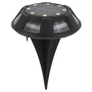 Светильник уличный ЭРА ERAST024-01 на солнечной батарее подсветка Таблетка, сталь, пластик d 11 см