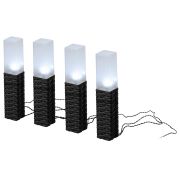 Светильник уличный ЭРА ERASF23-14  Ротанг  на солнечной батарее высота 41 см 4 шт 4 LED