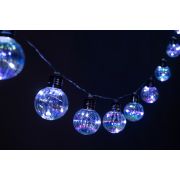 Садовая гирлянда ЭРА ERASF23-22 Радужные лампочки на солнечной батарее 3,8 м (длина рабочей части 1,8 метров) 10 LED