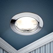 Светильник встраиваемый ЭРА KL1 CH /1 под лампу MR16 GU5.3 хром