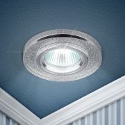 Светильник встраиваемый декоративный ЭРА DK7 CH/SHSL под лампу MR16 GU5.3 серебряный блеск/хром