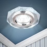 Светильник встраиваемый декоративный ЭРА DK5 СH/SL под лампу MR16 GU5.3 зеркальный/хром