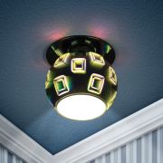 Светильник встраиваемый декоративный ЭРА DK88-2 под лампу G9 серебро/мультиколор