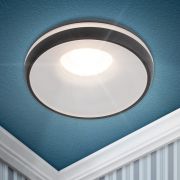 Светильник встраиваемый декоративный ЭРА DK100 BK под лампу MR16 GU5.3 черный